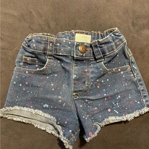 Garanimals Blue Denim Shorts with Colorful Speckles